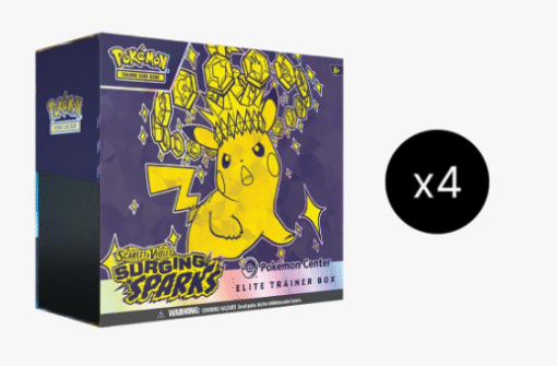 Surging Sparks Pokemon Center Elite Trainer Box (Exclusive) Case - SV08: Surging Sparks (SSP)