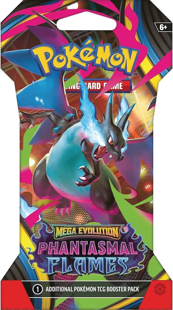 Mega Evolution: Phantasmal Flames Sleeved Booster Pack (10 Cards)