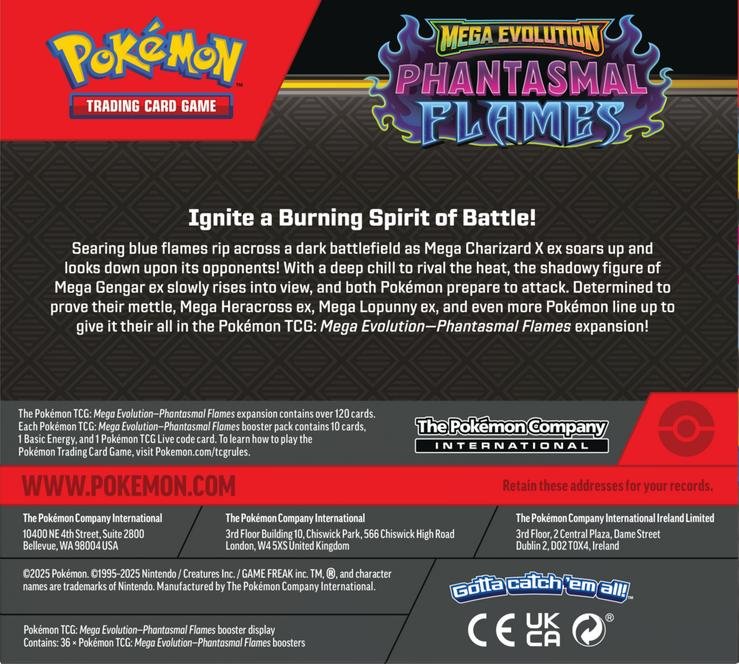 Pokémon TCG – Mega Evolution: Phantasmal Flames Booster Box - Image 6